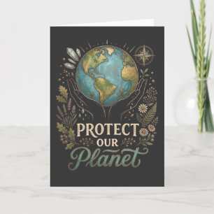 Cool Natuurliefhebber Bescherm onze planeet aarde  Kaart