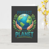 Cool Natuurliefhebber Bescherm onze planeet aarde Kaart (Gele Bloem)
