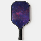 Cool Navy Blue Monogram Aangepast galaxy Nebula Pickleball Paddle (Achterkant)