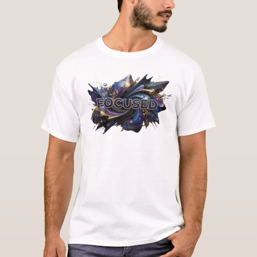 Cool Navy FOCUSED T-shirt (Voorkant)