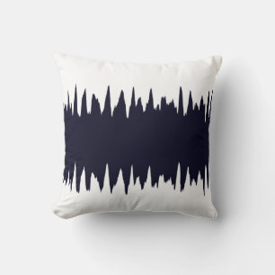 Cool Navy Zigzag Striped Pattern Kussen