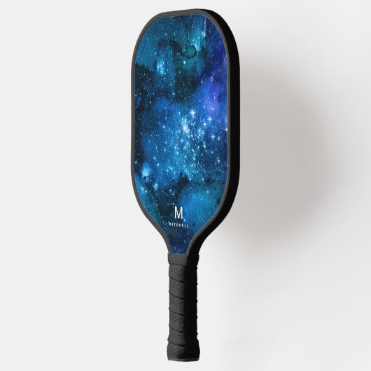 Cool Nebula Galaxy Monogram Naam Pickleball Paddle (Links)