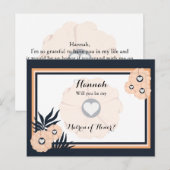 Cool Nectar Maid of Honor Aanvraag Bloemen Briefka Briefkaart (Voorkant / Achterkant)