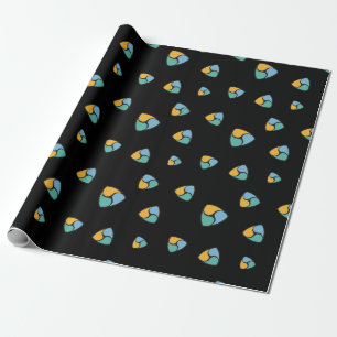 Cool NEM Cryptocurrency Coin Sign Pattern Black Cadeaupapier