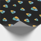 Cool NEM Cryptocurrency Coin Sign Pattern Black Cadeaupapier (Hoek)