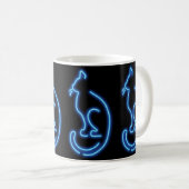 Cool Neon Cat Koffiemok (Voorkant rechts)