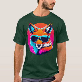 Cool Neon Fox Kleine Versie TShirt