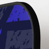 Cool Neon gekleurde driehoeken Achtergrond Pickleball Paddle (Links Detail)