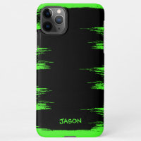 Cool Neon Green Brush Stroke Achtergrond Gepersona