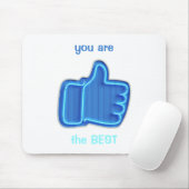 Cool Neon Hand aanpassen Muismat (Met muis)