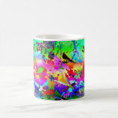Cool Neon Rainbow Splatter Koffiemok (Center)