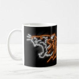 Cool Neon Tiger Koffiemok