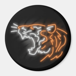 Cool Neon Tiger Magneet