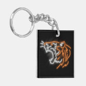 Cool Neon Tiger Sleutelhanger (Voorkant Links)