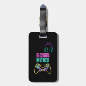 Cool Neon videogame. Bagagelabel (Achterkant verticaal)