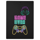 Cool Neon videogame. Klembord (Achterkant)