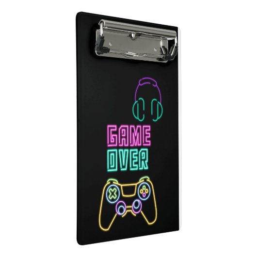 Cool Neon videogame. Mini Klembord (Schuin)