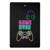 Cool Neon videogame. Mini Klembord (Achterkant)