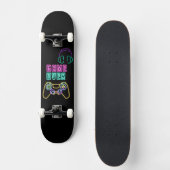 Cool Neon videogame. Persoonlijk Skateboard (Voorkant)