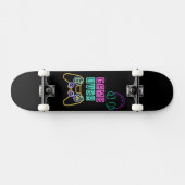 Cool Neon videogame. Persoonlijk Skateboard (Horizontaal)