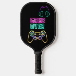 Cool Neon videogame Pickleball Paddle