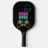 Cool Neon videogame Pickleball Paddle (Achterkant)