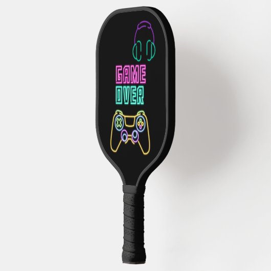 Cool Neon videogame Pickleball Paddle (Links)
