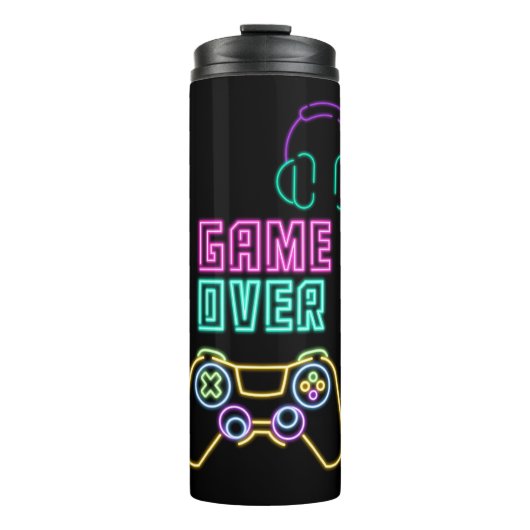Cool Neon videogame. Thermosbeker (Voorkant)