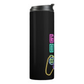 Cool Neon videogame. Thermosbeker (Gedraaid links)