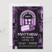 Cool Neon Virtual Reality Kinder videogame Kaart (Voorkant)