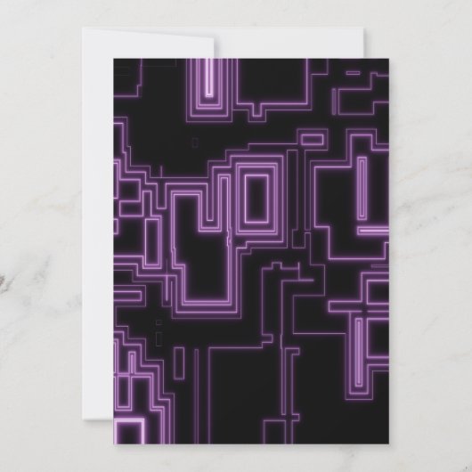 Cool Neon Virtual Reality Kinder videogame Kaart (Achterkant)