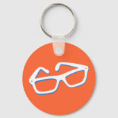 Cool Nerd Glasses Sleutelhanger (Voorkant)