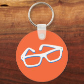 Cool Nerd Glasses Sleutelhanger (Voorkant)