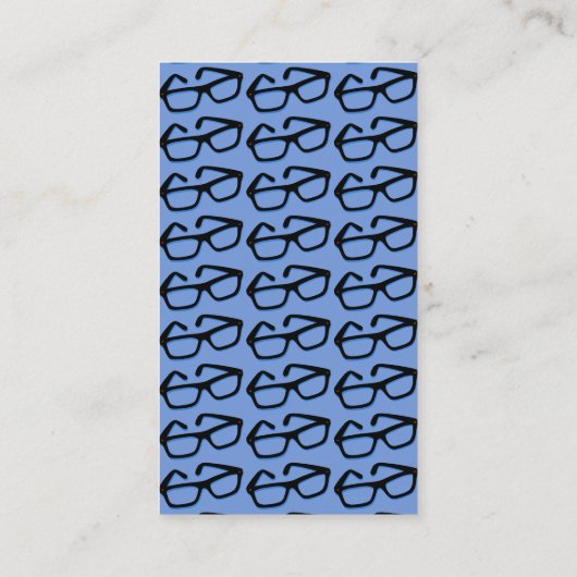 Cool Nerd Glasses Visitekaartje (Achterkant)