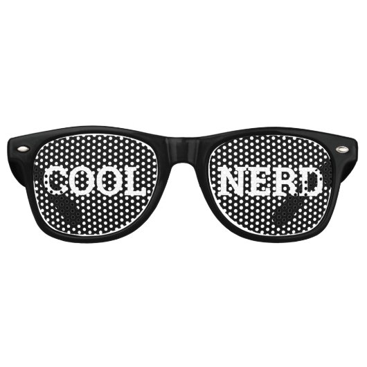 COOL NERD retro Shades / Fun Party Sunbribril Zonnebril (Voorkant)