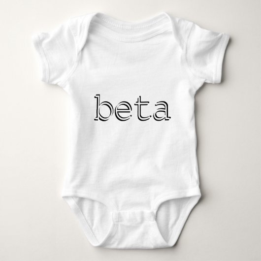 Cool nerdy beta baby romper (Voorkant)