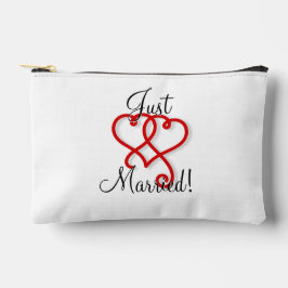 Cool Net Getrouwd Twee Verbonden Kronkelende Rode Etui