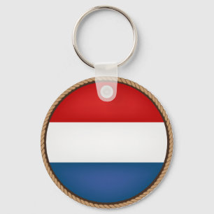 Cool Netherlands Vlag Seal Sleutelhanger