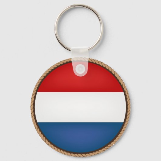 Cool Netherlands Vlag Seal Sleutelhanger (Voorkant)