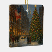 cool new york christmas streets keramisch ornament (Rechts)