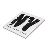 Cool New York City Style Tee Shirts, Nieuw Y Tegeltje (Zijkant)