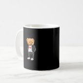 Cool New York City Teddy Bear Illustration Graphic Koffiemok (Voorkant links)