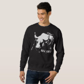 Cool New York Sweatshirt NYC Bull Shirt Souvenir (Voorkant volledig)