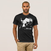 Cool New York T-shirt Bull NYC Shirt Souvenir (Voorkant volledig)