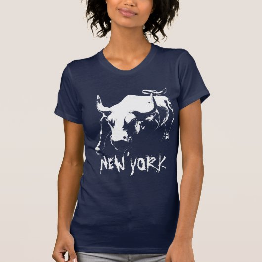 Cool New York Tanktop Vrouwen NY Bull Shirt (Voorkant)