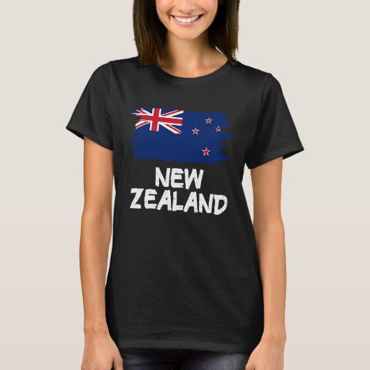 Cool New Zealand Flag T-shirt (Voorkant)