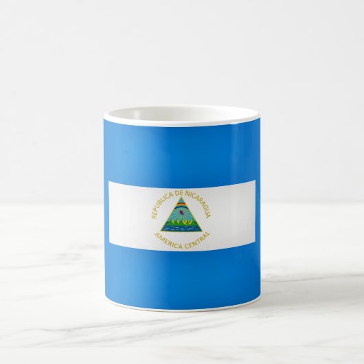Cool Nicaragua Flag Koffiemok (Center)
