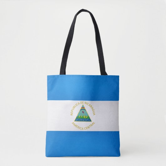 Cool Nicaragua Mode vlag Tote Bag (Voorkant)