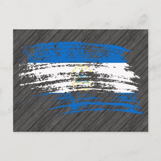 Cool Nicaraguan vlagontwerp Briefkaart (Voorkant)
