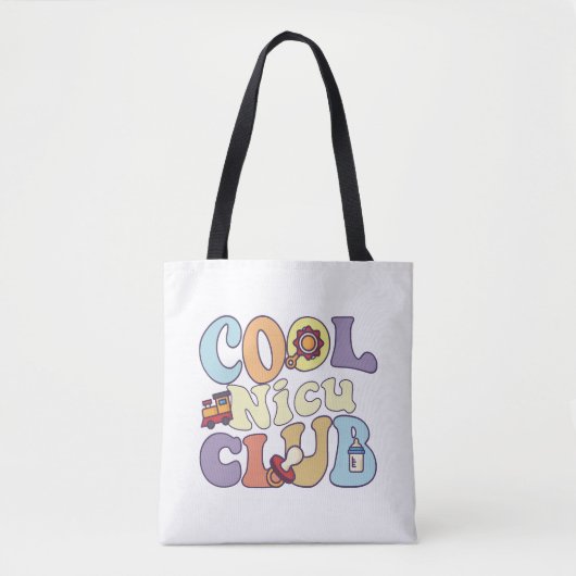Cool Nicu Club Neonatale Intensive Care Verpleegku Tote Bag (Voorkant)